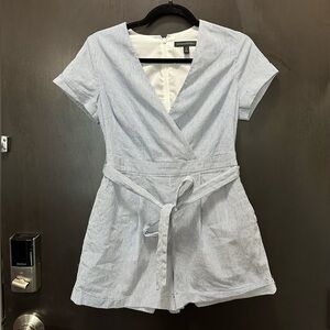 Banana Republic Blue Striped Romper